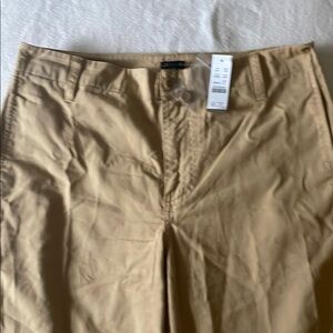 NWT J. Crew Women’s size 27 waist (no stretch) Tan chino trouser cotton pants